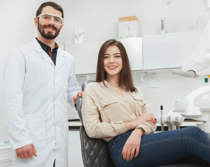 Happy girl after root canal with dentist in Markham, Ontario