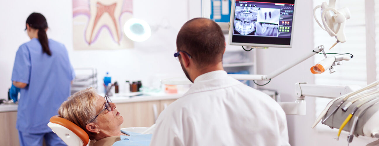 Dental patient at Markham dental office.