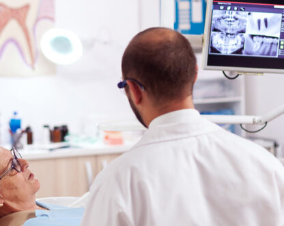 Dental patient at Markham dental office.